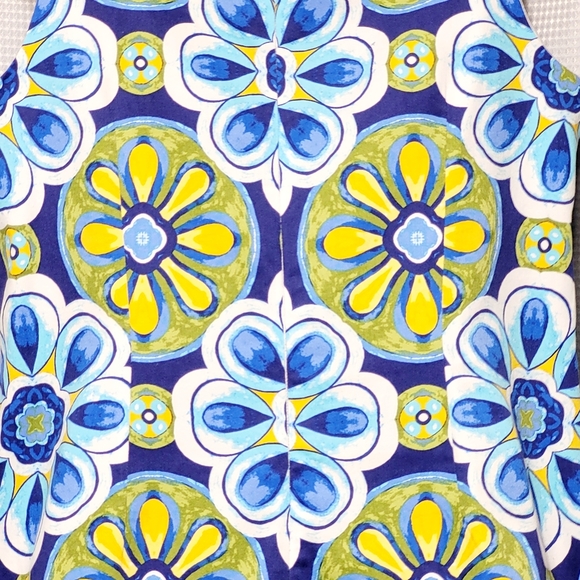 London Times Cotton Sateen Floral Sleeveless Stretch Shift Dress (12) - Picture 5 of 10